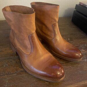 n.d.c. Made by Hand  Pull On Leather Ankle Boots   Size 8